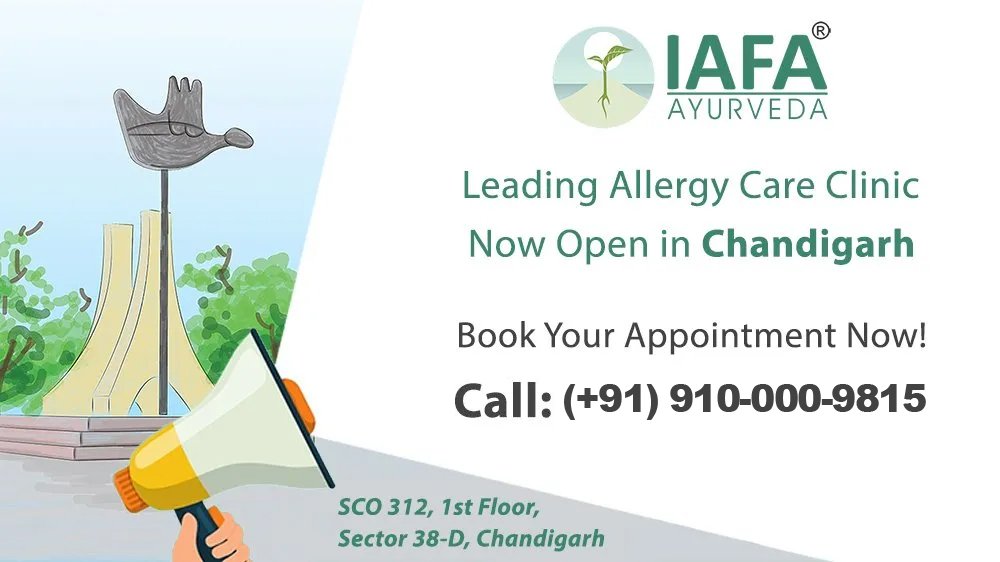 IAFA Ayurveda® (Leading Allergy Care Clinic) Now Open in Chandigarh