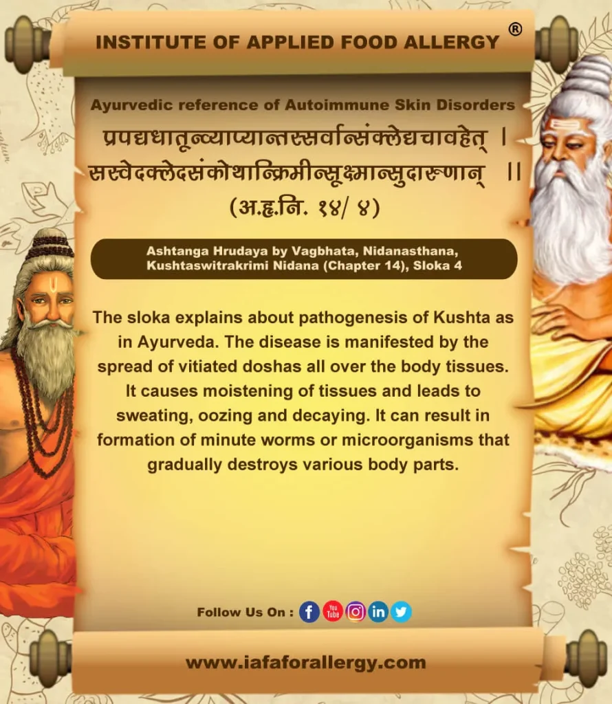 Ayurvedic Reference of Autoimmune Skin Disorders