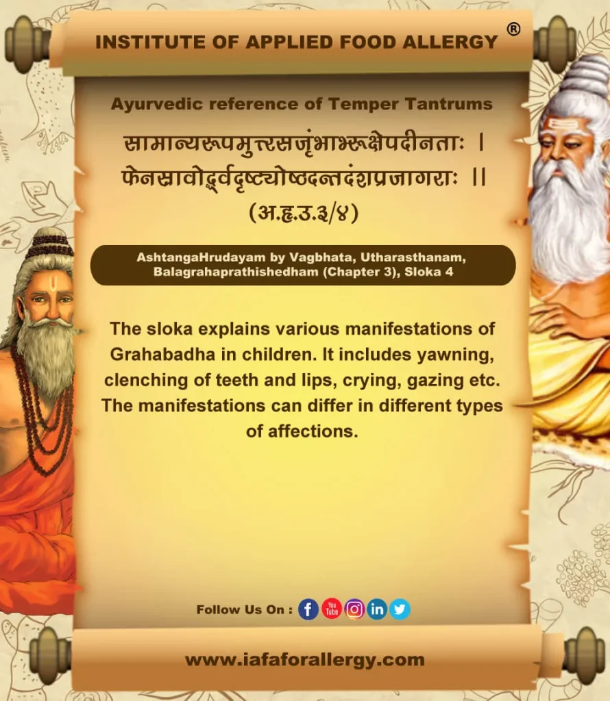 Ayurvedic Reference of Temper Tantrums