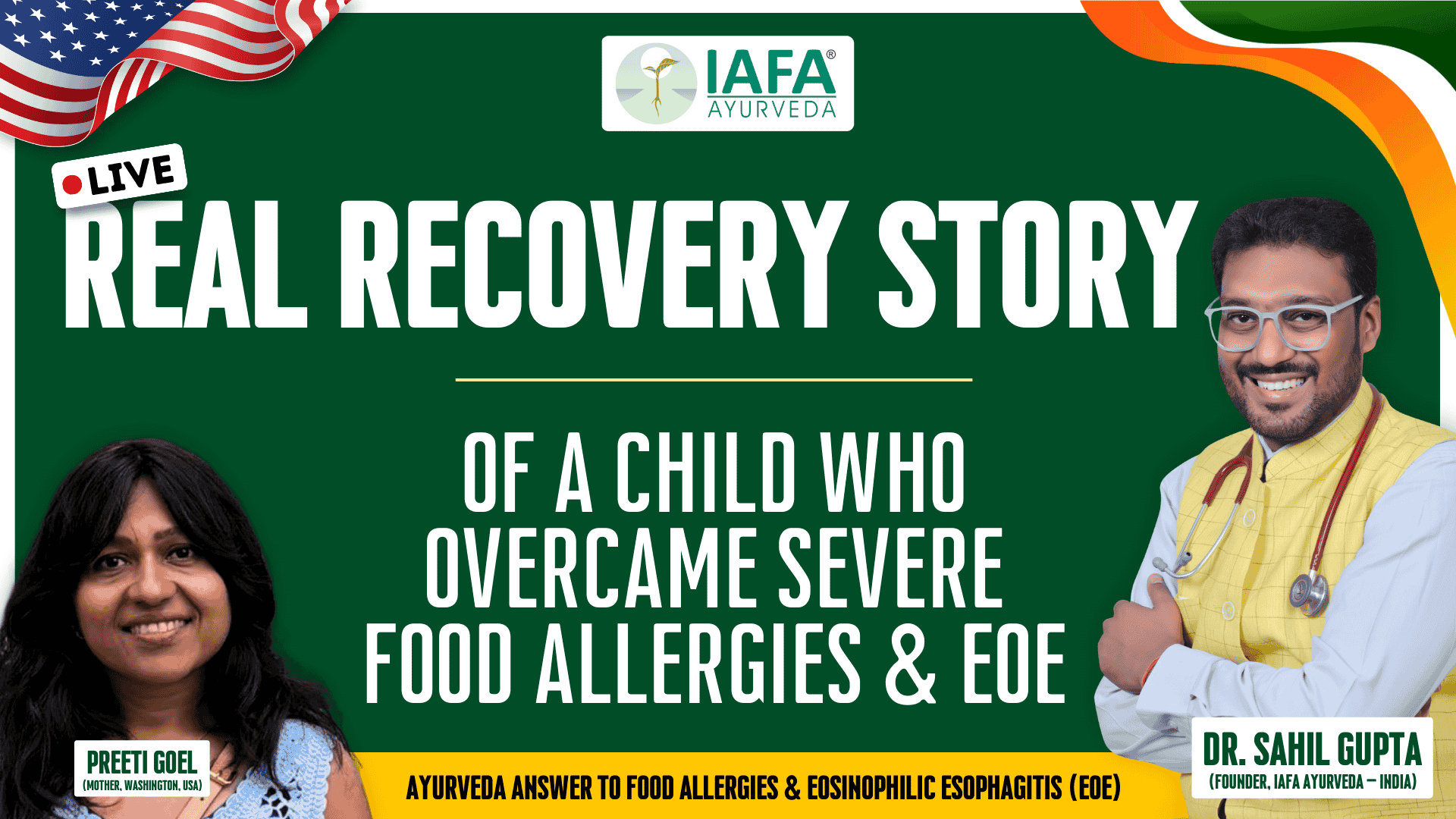 Live Discussion with Mother of A Child from India Overcoming Allergies Like Urticaria Due to Gut Issues